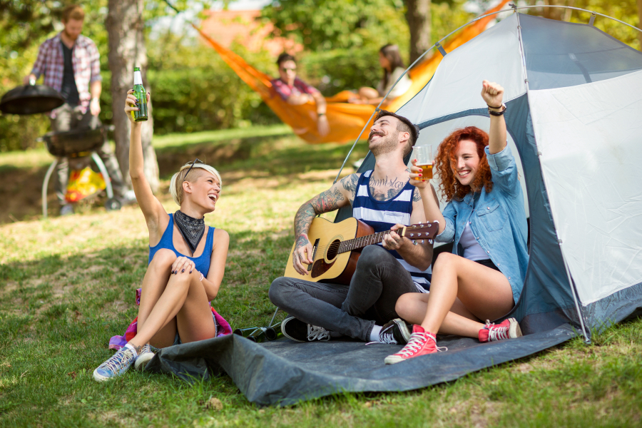 famille en camping familial Argeles